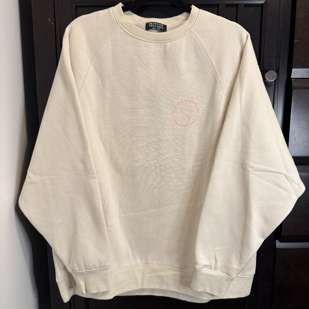 Brunette The Label "Protect Your Peace" Crew Sweater | NWT